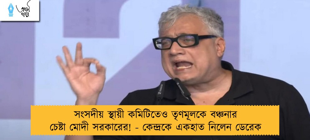সংসদীয় স্থায়ী কমিটিতেও তৃণমূলকে বঞ্চনার চেষ্টা মোদী সরকারের! - কেন্দ্রকে একহাত নিলেন ডেরেক