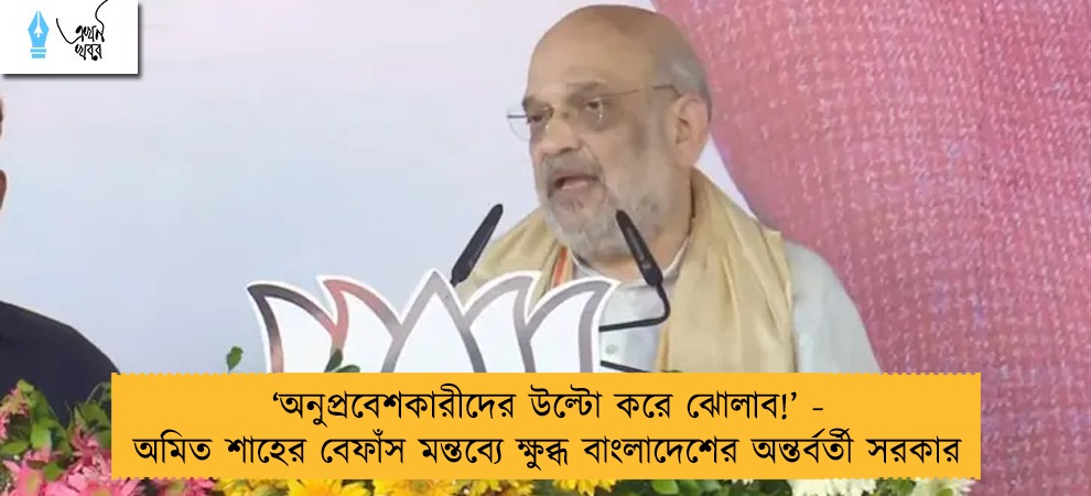 ‘অনুপ্রবেশকারীদের উল্টো করে ঝোলাব!’ - অমিত শাহের বেফাঁস মন্তব্যে ক্ষুব্ধ বাংলাদেশের অন্তর্বর্তী সরকার