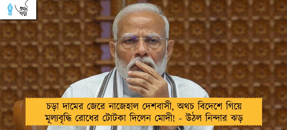 চড়া দামের জেরে নাজেহাল দেশবাসী, অথচ বিদেশে গিয়ে মূল্যবৃদ্ধি রোধের টোটকা দিলেন মোদী! - উঠল নিন্দার ঝড়