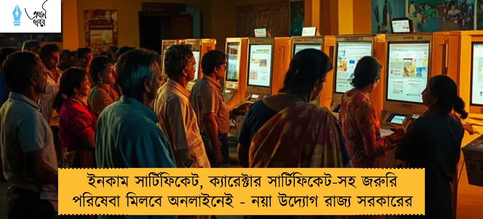 ইনকাম সার্টিফিকেট, ক্যারেক্টার সার্টিফিকেট-সহ জরুরি পরিষেবা মিলবে অনলাইনেই - নয়া উদ্যোগ রাজ্য সরকারের