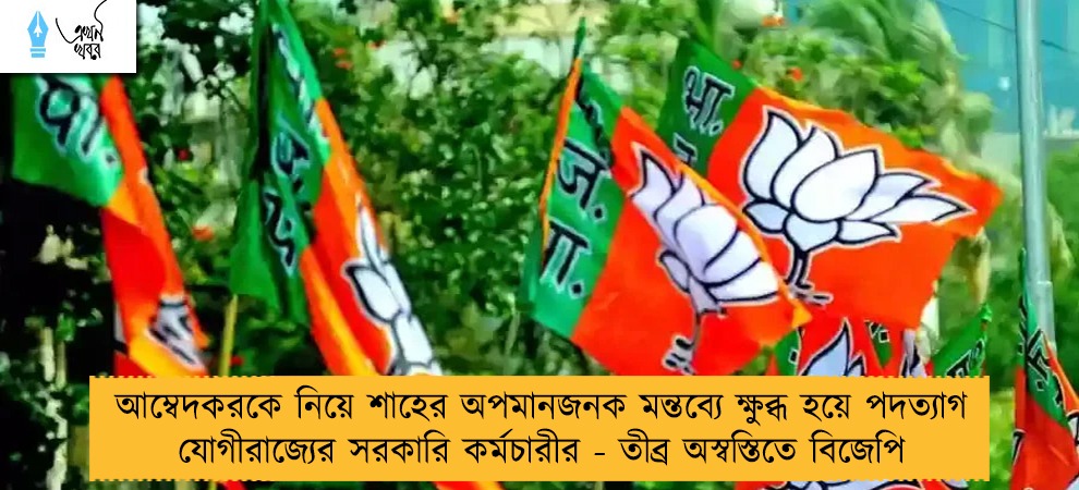 আম্বেদকরকে নিয়ে শাহের অপমানজনক মন্তব্যে ক্ষুব্ধ হয়ে পদত্যাগ যোগীরাজ্যের সরকারি কর্মচারীর - তীব্র অস্বস্তিতে বিজেপি
