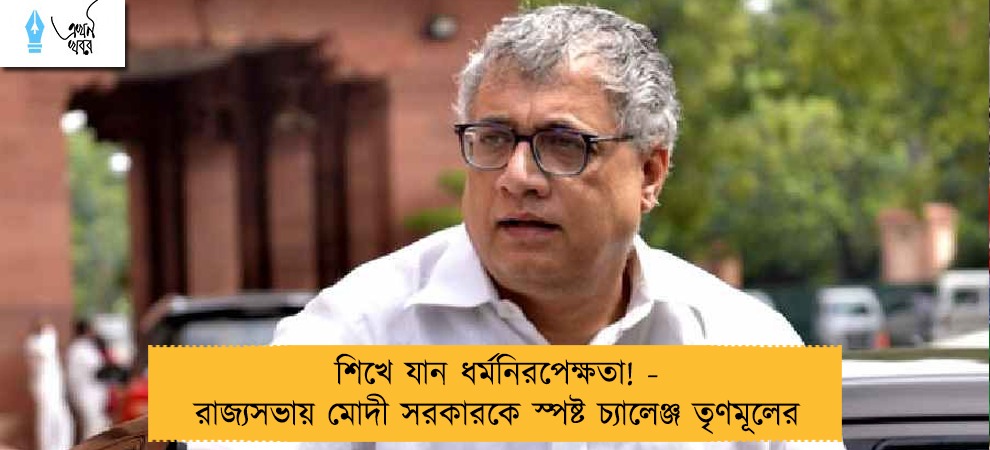 শিখে যান ধর্মনিরপেক্ষতা! - রাজ্যসভায় মোদী সরকারকে স্পষ্ট চ্যালেঞ্জ তৃণমূলের