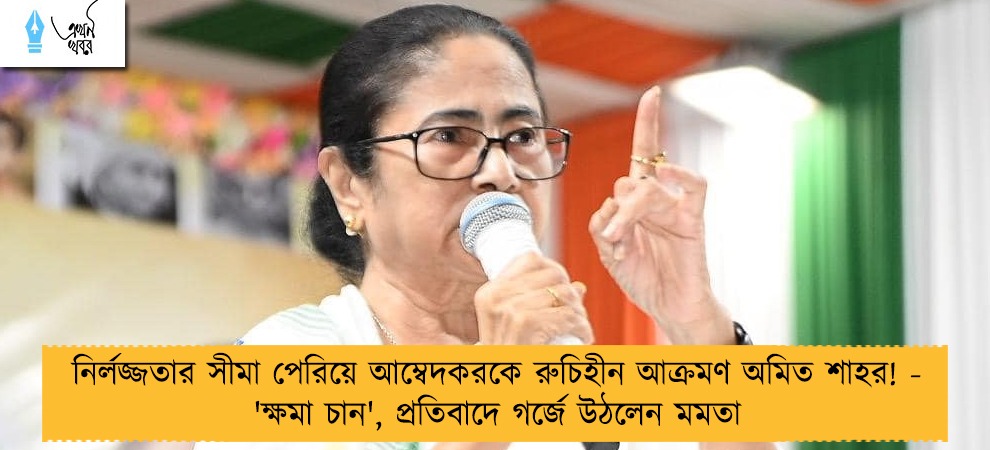 নির্লজ্জতার সীমা পেরিয়ে আম্বেদকরকে রুচিহীন আক্রমণ অমিত শাহর! - 'ক্ষমা চান', প্রতিবাদে গর্জে উঠলেন মমতা