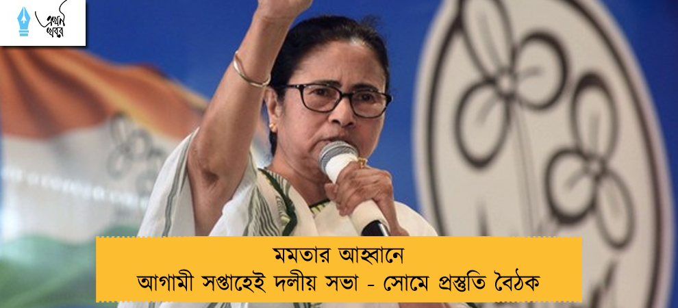 মমতার আহ্বানে আগামী সপ্তাহেই দলীয় সভা - সোমে প্রস্তুতি বৈঠক
