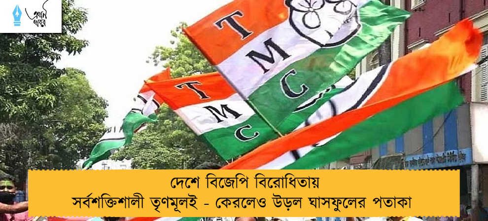 দেশে বিজেপি বিরোধিতায় সর্বশক্তিশালী তৃণমূলই - কেরলেও উড়ল ঘাসফুলের পতাকা 