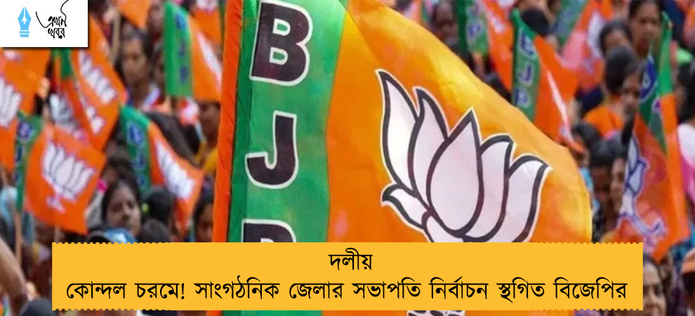 দলীয় কোন্দল চরমে! সাংগঠনিক জেলার সভাপতি নির্বাচন স্থগিত বিজেপির