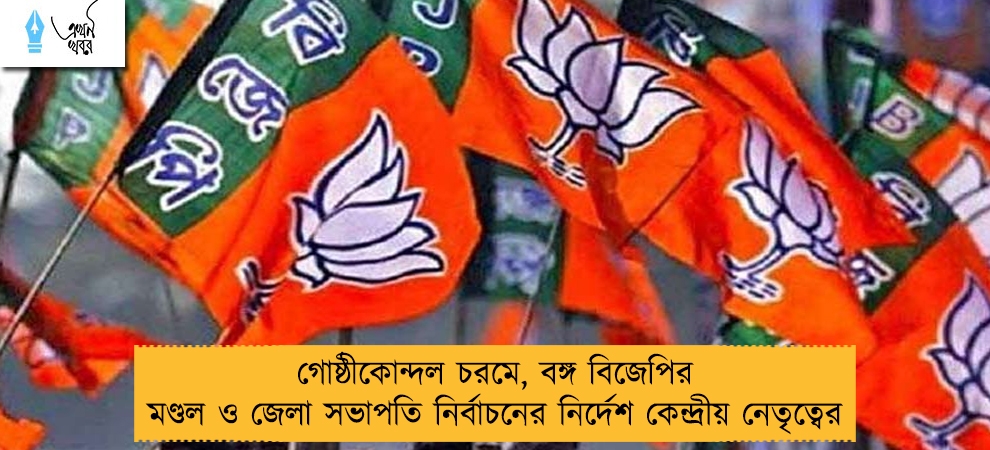 গোষ্ঠীকোন্দল চরমে, বঙ্গ বিজেপির মণ্ডল ও জেলা সভাপতি নির্বাচনের নির্দেশ কেন্দ্রীয় নেতৃত্বের
