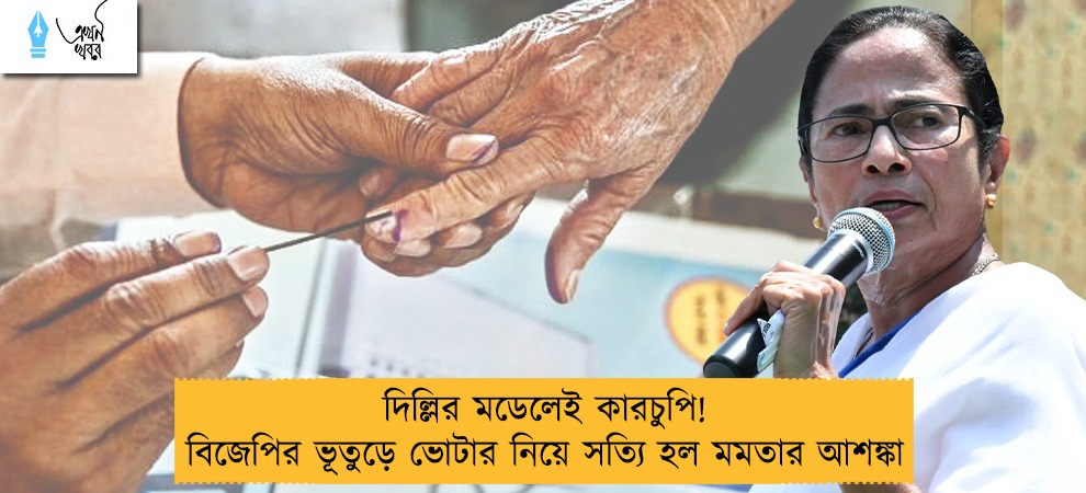 দিল্লির মডেলেই কারচুপি! বিজেপির ভূতুড়ে ভোটার নিয়ে সত্যি হল মমতার আশঙ্কা