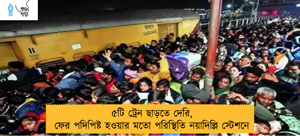 ৫টি ট্রেন ছাড়তে দেরি, ফের পদিপিষ্ট হওয়ার মতো পরিস্থিতি নয়াদিল্লি স্টেশনে