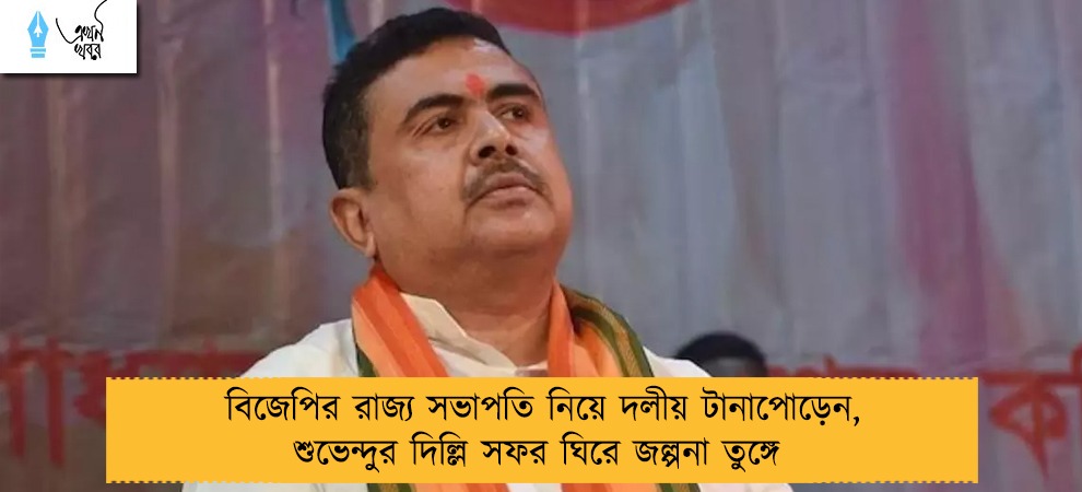 বিজেপির রাজ্য সভাপতি নিয়ে দলীয় টানাপোড়েন, শুভেন্দুর দিল্লি সফর ঘিরে জল্পনা তুঙ্গে 