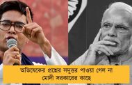 অভিষেকের প্রশ্নের সদুত্তর পাওয়া গেল না মোদী সরকারের কাছে