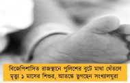 বিজেপিশাসিত রাজস্থানে পুলিশের বুটে মাথা থেঁতলে মৃত্যু ১ মাসের শিশুর, আতঙ্কে ভুগছেন সংখ্যালঘুরা