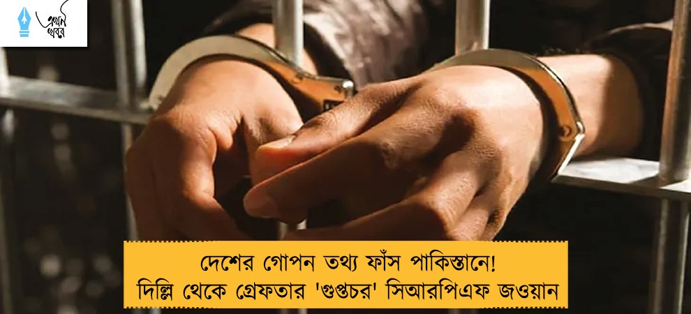 দেশের গোপন তথ্য ফাঁস পাকিস্তানে! দিল্লি থেকে গ্রেফতার 'গুপ্তচর' সিআরপিএফ জওয়ান
