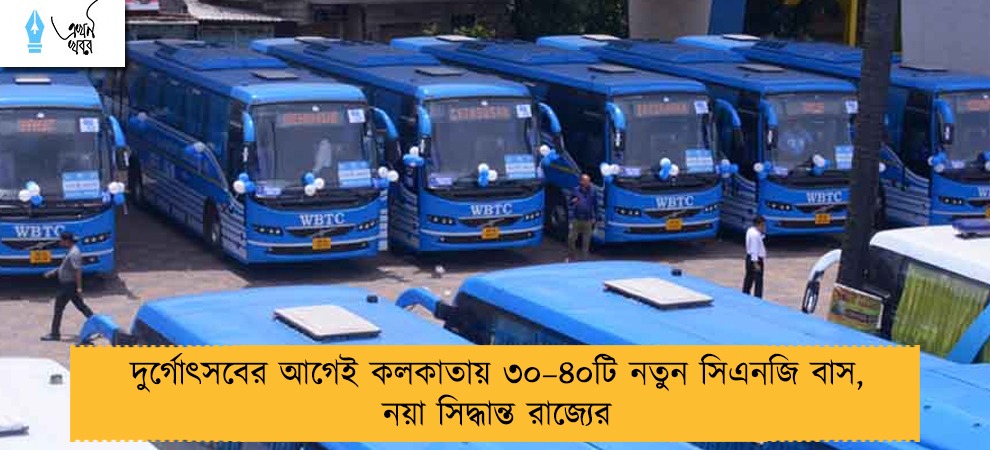 দুর্গোৎসবের আগেই কলকাতায় ৩০–৪০টি নতুন সিএনজি বাস, নয়া সিদ্ধান্ত রাজ্যের