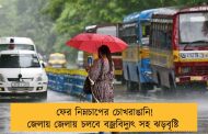 ফের নিম্নচাপের চোখরাঙানি! জেলায় জেলায় চলবে বজ্রবিদ্যুৎ সহ ঝড়বৃষ্টি