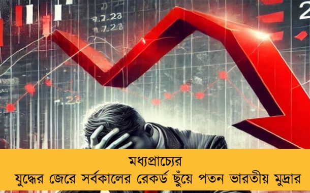 মধ্যপ্রাচ্যের যুদ্ধের জেরে সর্বকালের রেকর্ড ছুঁয়ে পতন ভারতীয় মুদ্রার