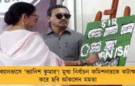 ক্যানভাসে 'ভ্যানিশ কুমার'! মুখ্য নির্বাচন কমিশনারকে কটাক্ষ করে ছবি আঁকলেন মমতা