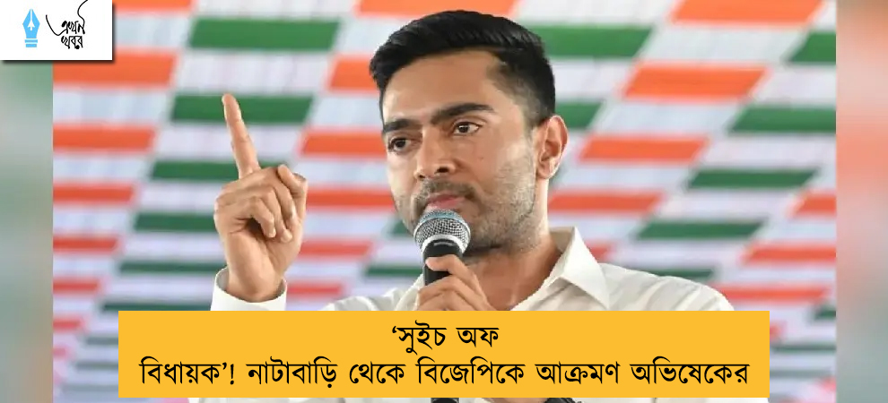 ‘সুইচ অফ বিধায়ক’! নাটাবাড়ি থেকে বিজেপিকে আক্রমণ অভিষেকের