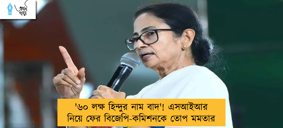 '৬০ লক্ষ হিন্দুর নাম বাদ'! এসআইআর নিয়ে ফের বিজেপি-কমিশনকে তোপ মমতার